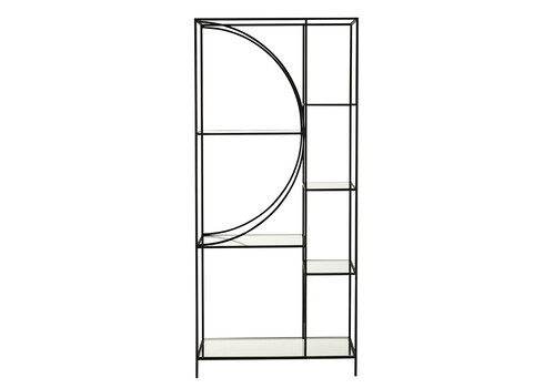 Riiul GRAN must, 181x40xH201 cm