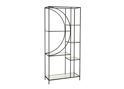 Riiul GRAN must, 181x40xH201 cm