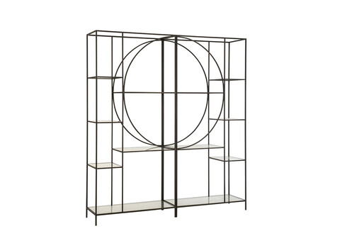 Riiul GRAN must, 181x40xH201 cm