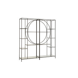 Riiul GRAN must, 181x40xH201 cm