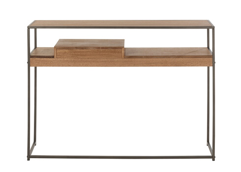 Konsoollaud PARAMO pruun / must, 120x30xH86 cm