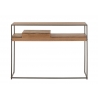Konsoollaud PARAMO pruun / must, 120x30xH86 cm