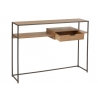 Konsoollaud PARAMO pruun / must, 120x30xH86 cm