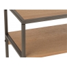 Konsoollaud PARAMO pruun / must, 120x30xH86 cm