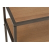 Konsoollaud PARAMO pruun / must, 120x30xH86 cm