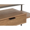 Konsoollaud PARAMO pruun / must, 120x30xH86 cm
