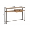 Konsoollaud PARAMO pruun / must, 120x30xH86 cm