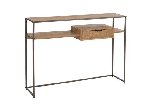 Konsoollaud PARAMO pruun / must, 120x30xH86 cm