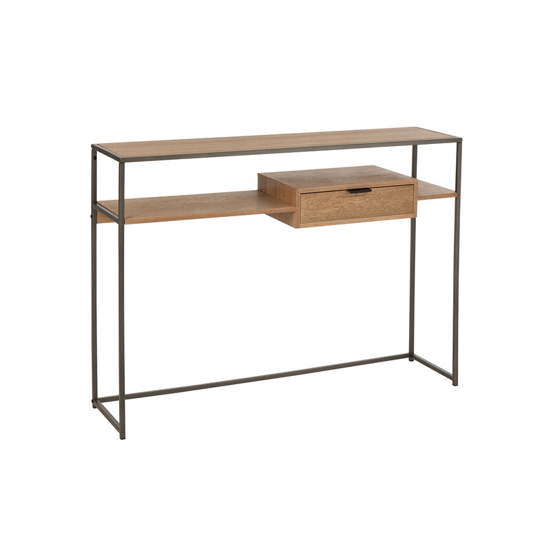 Konsoollaud PARAMO pruun / must, 120x30xH86 cm