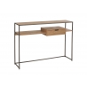Konsoollaud PARAMO pruun / must, 120x30xH86 cm