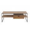 Diivanilaud PARAMO pruun / must, 120x60xH43 cm