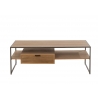 Diivanilaud PARAMO pruun / must, 120x60xH43 cm