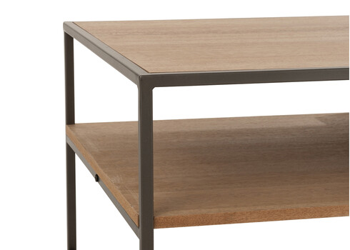 Diivanilaud PARAMO pruun / must, 120x60xH43 cm