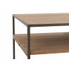 Diivanilaud PARAMO pruun / must, 120x60xH43 cm