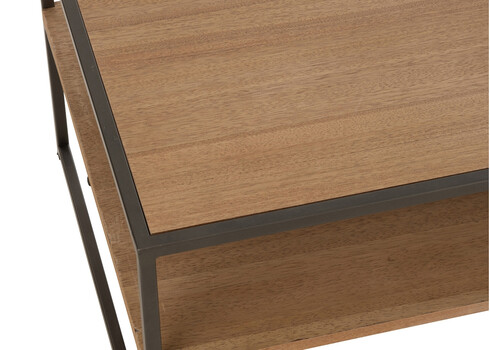 Diivanilaud PARAMO pruun / must, 120x60xH43 cm