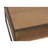 Diivanilaud PARAMO pruun / must, 120x60xH43 cm