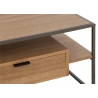 Diivanilaud PARAMO pruun / must, 120x60xH43 cm