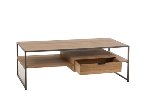 Diivanilaud PARAMO pruun / must, 120x60xH43 cm