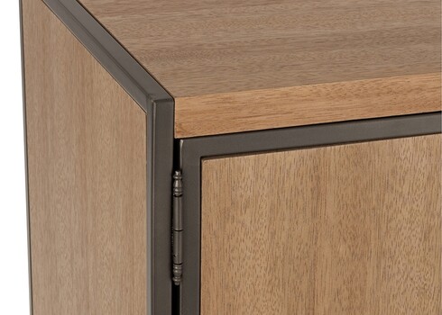 Kapp-riiul PARAMO pruun / must, 90x40xH121 cm