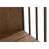 Kapp-riiul PARAMO pruun / must, 90x40xH121 cm