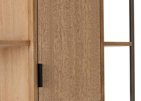 Kapp-riiul PARAMO pruun / must, 95x39xH201 cm