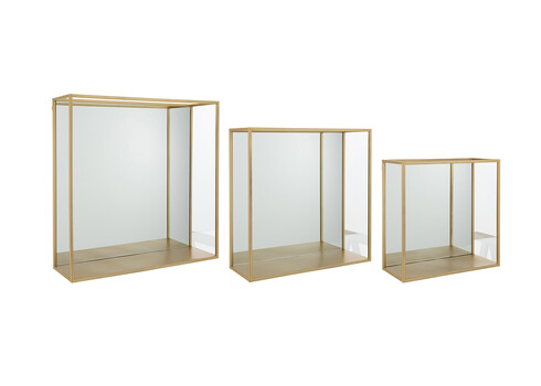 Seinariiulite komplekt CUADRO kuldne, 3 tk