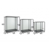 Seinariiulite komplekt CUADRO must, 3 tk