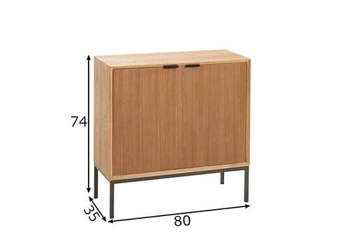 Kummut PARED pruun, 80x35xH80 cm