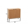 Kummut PARED pruun, 80x35xH80 cm