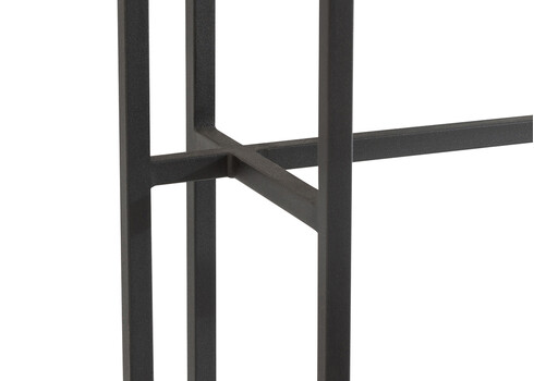 Konsoollaud FERRO valge marmor / must, 110x60xH90 cm