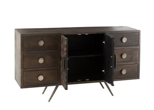 Kummut ETNIC tumepruun, 150x40xH69 cm