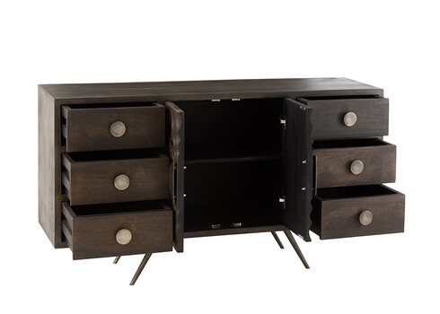 Kummut ETNIC tumepruun, 150x40xH69 cm