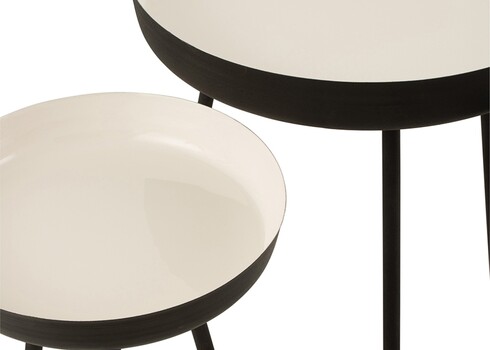 Abilaudade komplekt TRAY valge / must, 3 tk