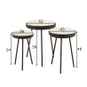 Abilaudade komplekt TRAY valge / must, 3 tk