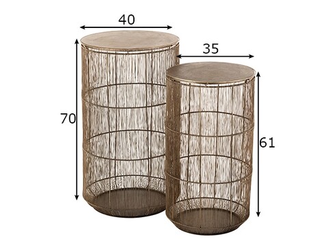 Abilaudade komplekt INDUS kuldne, 2 tk