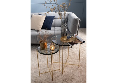 Abilaudade komplekt OBI must / kuldne, 2 tk