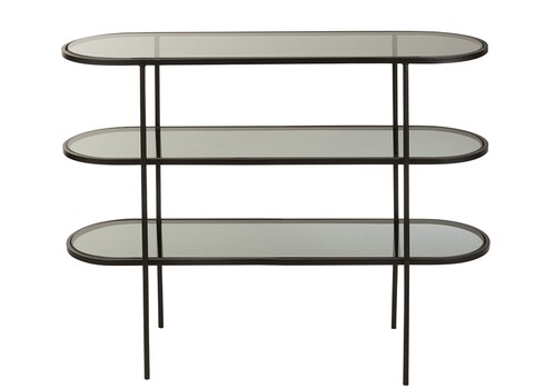 Konsoollaud ABIERTO must, 100x30xH80 cm