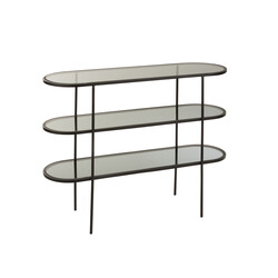 Konsoollaud ABIERTO must, 100x30xH80 cm