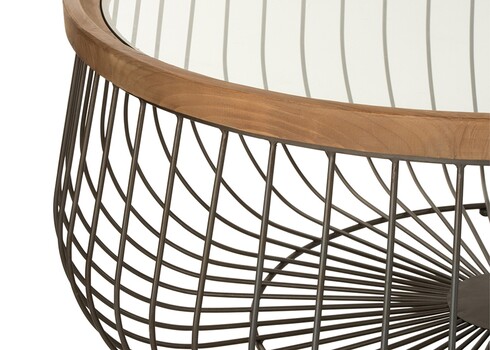 Diivanilaudade komplekt MIMBRE helepruun / must, 2 tk