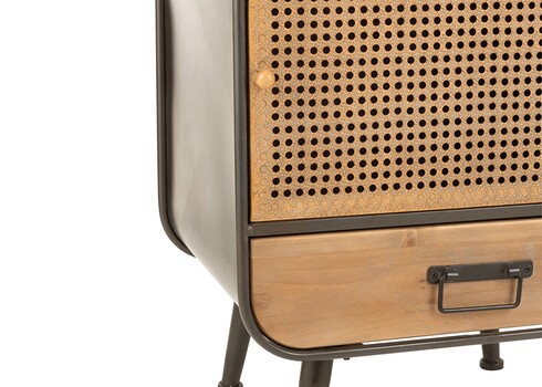 Abilaud MIMBRE helepruun / must, 50x39xH60 cm