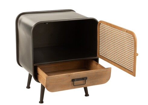 Abilaud MIMBRE helepruun / must, 50x39xH60 cm