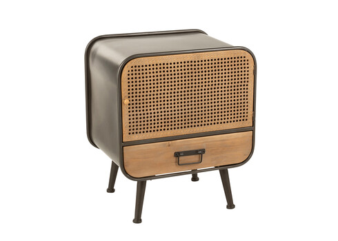 Abilaud MIMBRE helepruun / must, 50x39xH60 cm