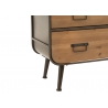 Kapp MIMBRE helepruun / must, 80x35xH180 cm