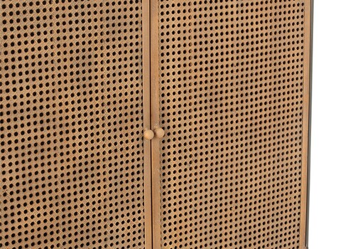 Kapp MIMBRE helepruun / must, 80x35xH180 cm