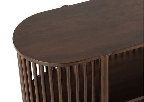 Konsoollaud CONIE tumepruun, 160x40xH75 cm