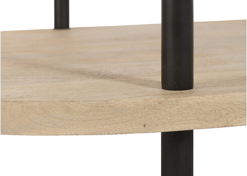 Diivanilaud ELI helepruun / must, 120x60xH35 cm