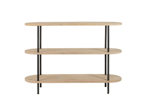 Konsoollaud ELI helepruun / must, 140x40xH97 cm