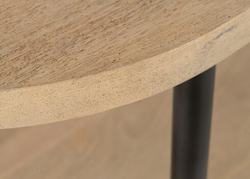 Konsoollaud ELI helepruun / must, 140x40xH97 cm