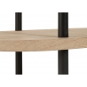 Konsoollaud ELI helepruun / must, 140x40xH97 cm