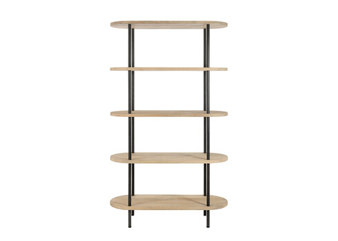 Riiul ELI helepruun / must, 105x40xH176 cm